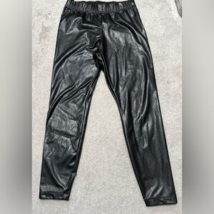 Old Navy Black Faux Leather Pants